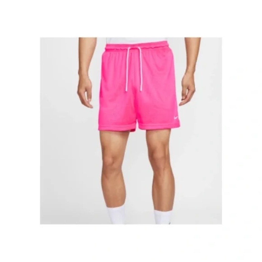 Nike Men's Standard Issue French Terry Pink Athletic Shorts